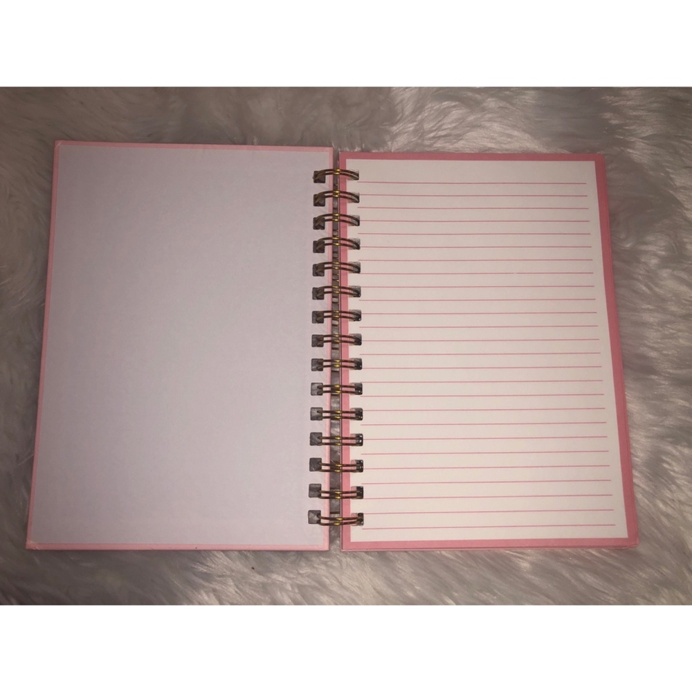 New Graphique Pink Hard Spiral Bound Journal Book - Picture 2 of 3